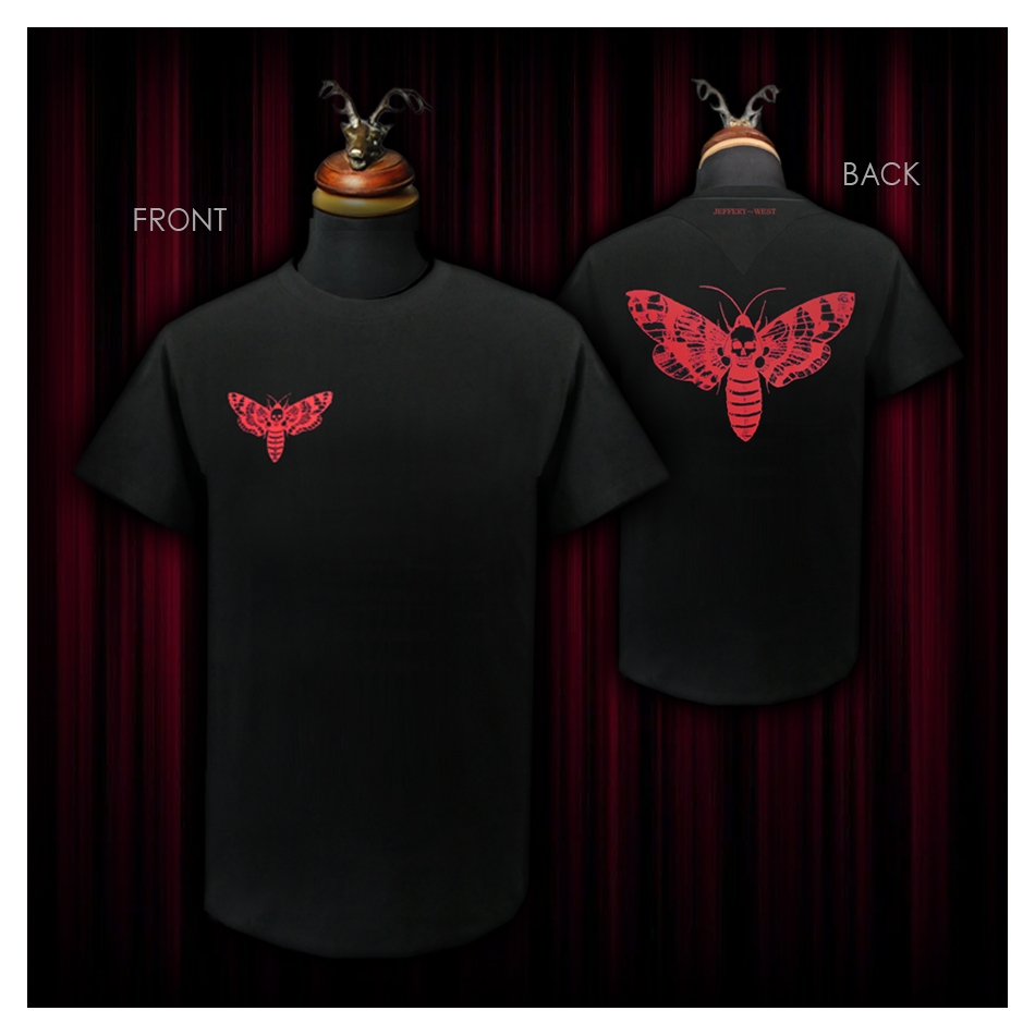 'Deathmoth' Black 100% cotton T-shirt