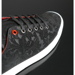 Apollo L066 'MIDNIGHT' Floral embossed suede sneaker