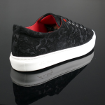 Apollo L066 'MIDNIGHT' Floral embossed suede sneaker