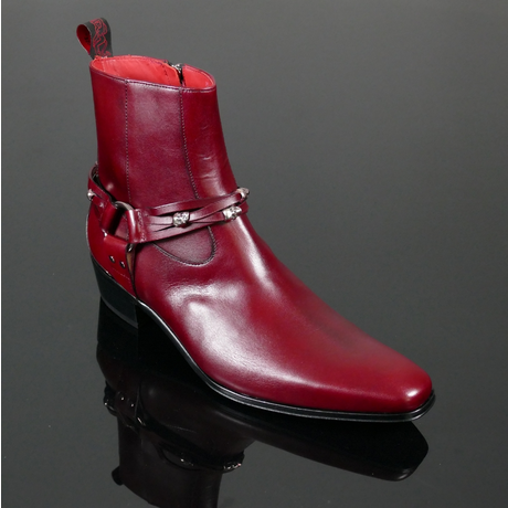 Carlito K978-'WILD SIDE' Skull charm harness zip boot