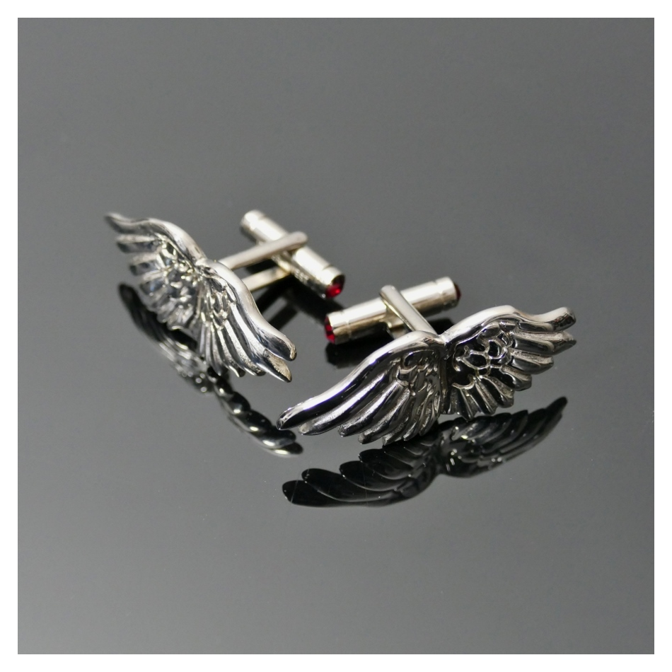 CUFFLINKS - 'ICARUS WINGS' - Polished finsh