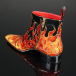 Dilettante 'Hellfire' Flame Zip Boot