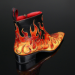 Dilettante 'Hellfire' Flame Zip Boot