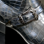 Dilettante 'The Duke' Buckle Detail zip boot