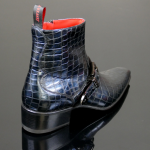 Dilettante 'The Duke' Buckle Detail zip boot