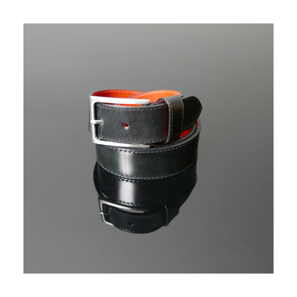 Dirk Jeans Belt - Black Calf