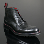 Hannibal Rising - Classic Brogue Derby Boot with Rubber Sole