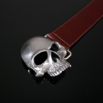 INFAMOUS BELT - 'VAMPYR' SKULL - COGNAC CALF