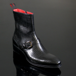 Lynott 'Grand Slam' Buckle detail zip boot
