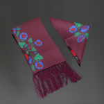 Mutant Ivy Scarf and Pocket Square Set - Plum