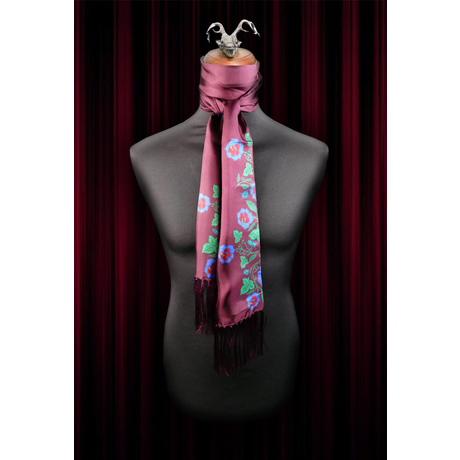 Mutant Ivy Scarf and Pocket Square Set - Plum