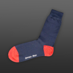 Navy with red heel/toe