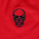 Red with Black skull
