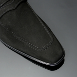 Soprano K630 D'ELEGANCE Black Suede Saddle slip on
