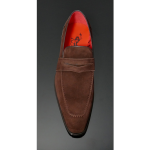 Soprano K630 D'ELEGANCE Brown Suede Saddle slip on
