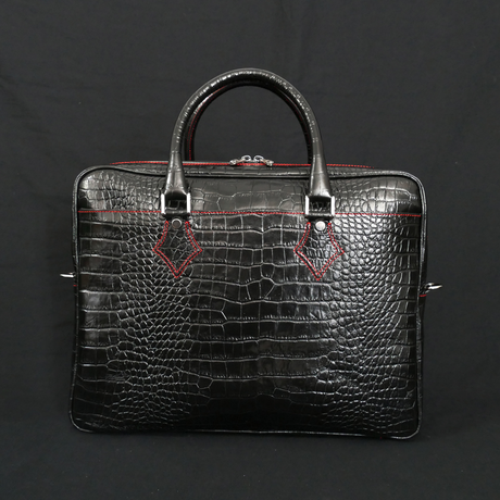 The 'Bourdain' Travel Case - Black Croc