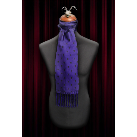 The Reaper - Purple silk scarf and pocket square set