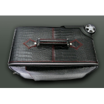 The 'Weekender' Wheeled Suitcase- Black Croc